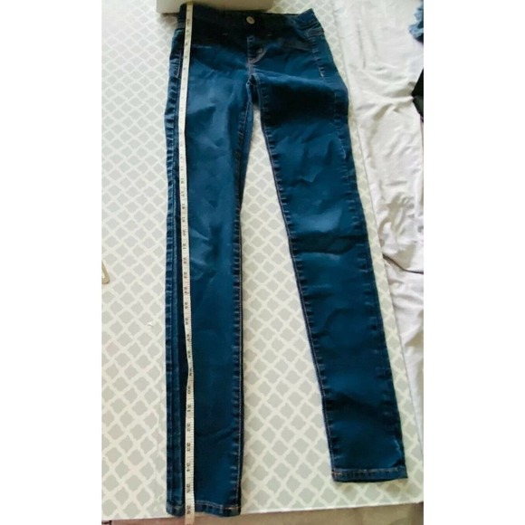 American Eagle Outfitters Size 00 Womens Jeggings Stretch Blue Denim Jeans - Picture 10 of 10